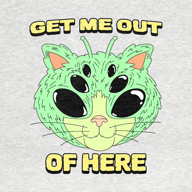 Get Me Out of Here- Alien Cat by Jcaldwell1